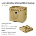 Outdoor Camping Portable Folding Storage Bag Equipment Tent Camping Cutlery Square Organizer Box by eprolo