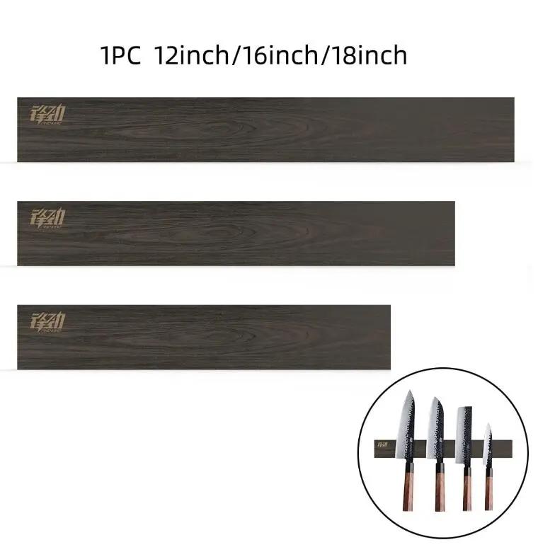 FINDKING Powerful Magnetic Knife Strip Handmade Acacia wood knives Holder Wall Mount Block by eprolo
