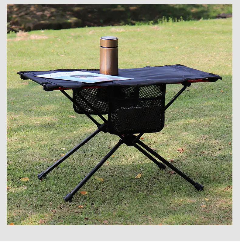 Ultra Light Folding Table Outdoor Camping Camping Car Portable Barbecue Picnic Cup Hole Mobile Phone Bag Small Table by eprolo