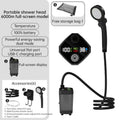 Camping & Hiking Portable Shower - 6000mAh Rechargeable, Full-Screen Digital Display by eprolo