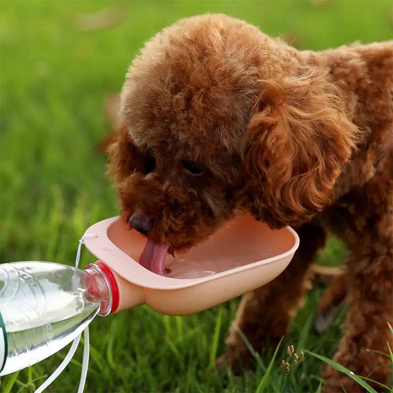 Dog Travel Water Bottle Portable Pet Dog Water Bottle Drinking Water Feeder for Dog Cat Outdoor Water Bowl Bottle Pet Supplies by eprolo