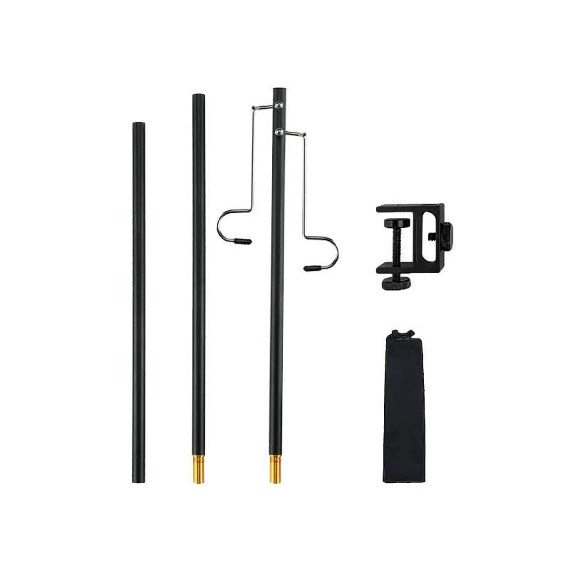Outdoor Lightweight Aluminum Alloy Portable Camping Lamp Holder Lantern Stand with Storage Bag by eprolo