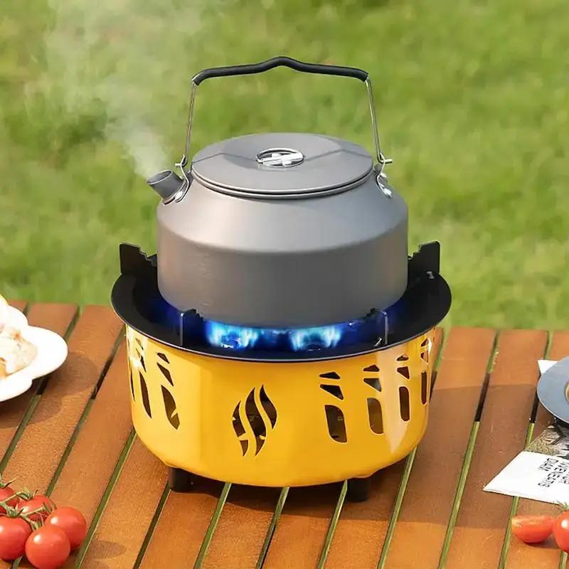 Camping Gas Burner 7-Core Strong Fire Power Portable Cassette Stove Carrying Bag Outdoor Camping Hiking fishing Supplies by eprolo