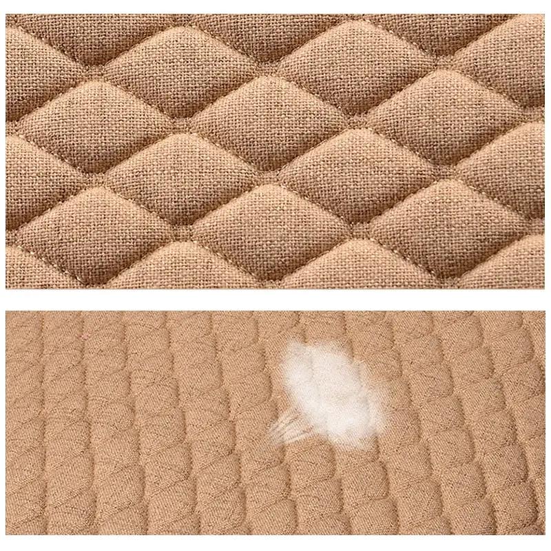Flax Car Seat Cover Four Seasons Front Rear Linen Fabric Cushion Breathable Protector Mat Pad Auto accessories Universal Size by eprolo