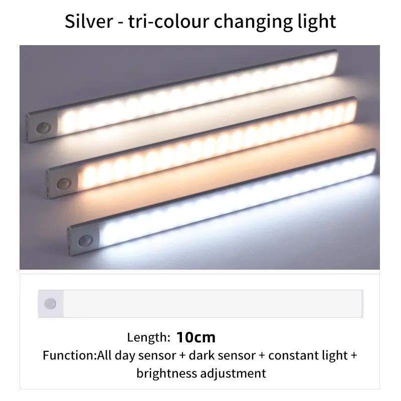 Ultra-Thin Intelligent Body Sensor Led Lights Long Strip Wireless Magnetic Closet Lights With Rechargeable Wine Cabinet Light Strip by eprolo