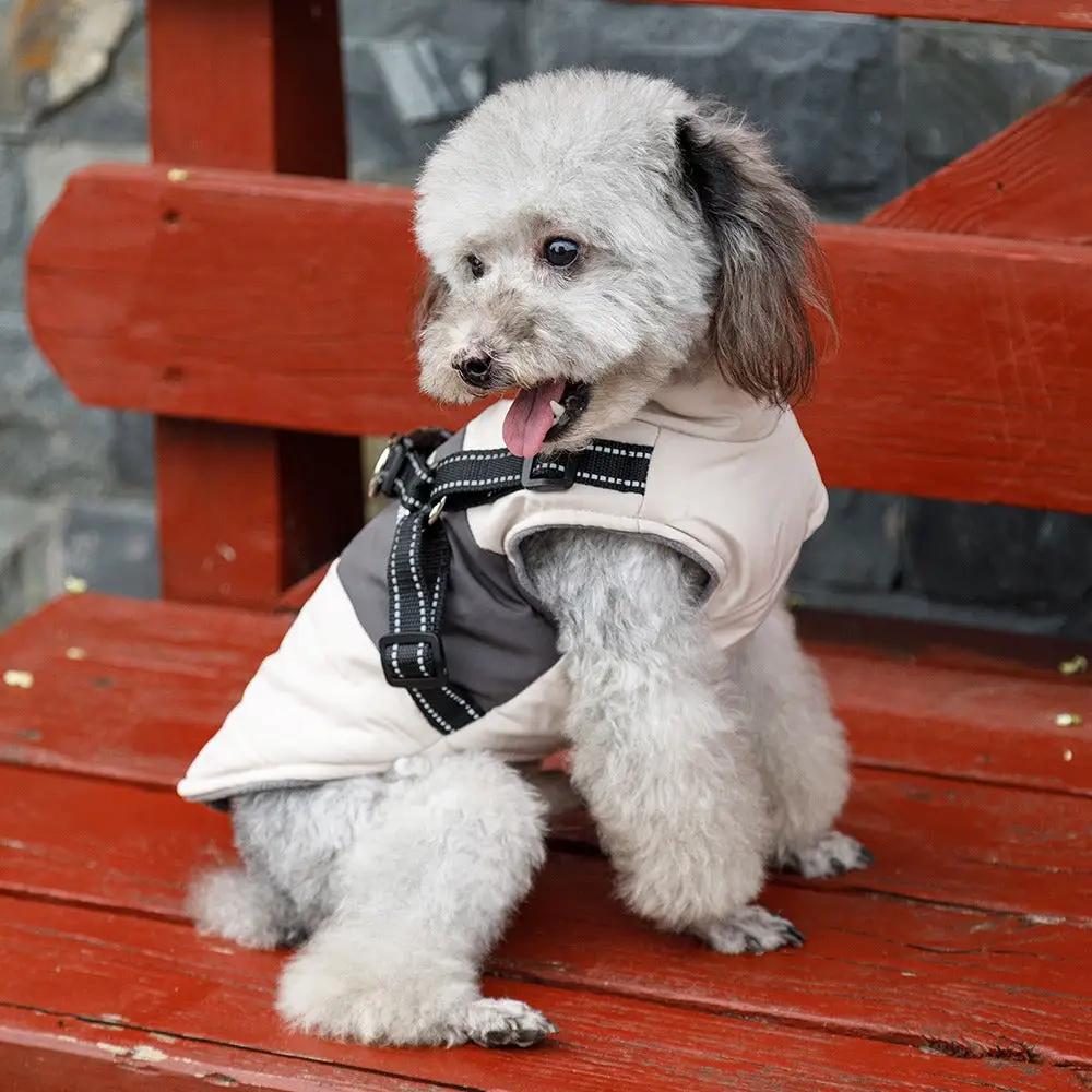 Pet Dog Clothes Warm and Thickened Autumn and Winter Two legged Teddy Bears Pomeranian Schnauzer Small Dog Vest by eprolo