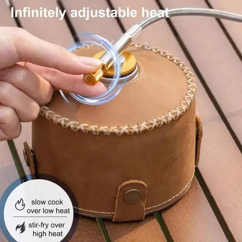 Camping Gas Burner 7-Core Strong Fire Power Portable Cassette Stove Carrying Bag Outdoor Camping Hiking fishing Supplies by eprolo
