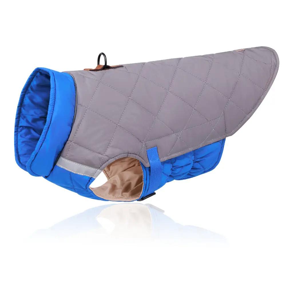 Warm reflective dog clothing, thickened cotton vest, dog cotton coat, pet clothing by eprolo