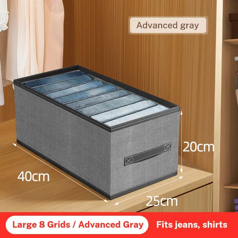 Closets Clothes Organizer Pants Jeans Storage Box Cabinet Drawer Organizer Underwear Socks T-Shirt Wardrobe Storage Organizers by eprolo