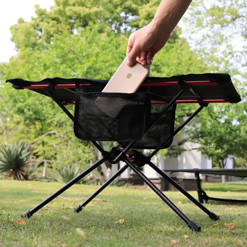 Ultra Light Folding Table Outdoor Camping Camping Car Portable Barbecue Picnic Cup Hole Mobile Phone Bag Small Table by eprolo