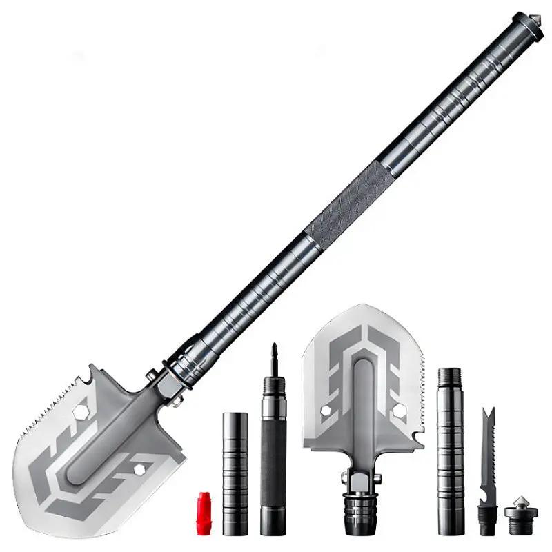 Outdoor Multi-purpose Shovel Garden Tools Folding Military Shovel Camping Defense Security Tools by eprolo