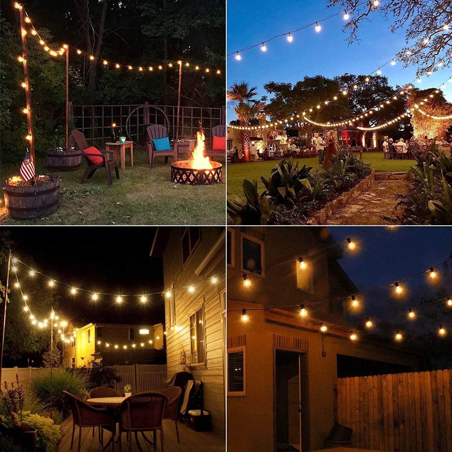 Outdoor Waterproof Camping G40 Solar String Lights by eprolo
