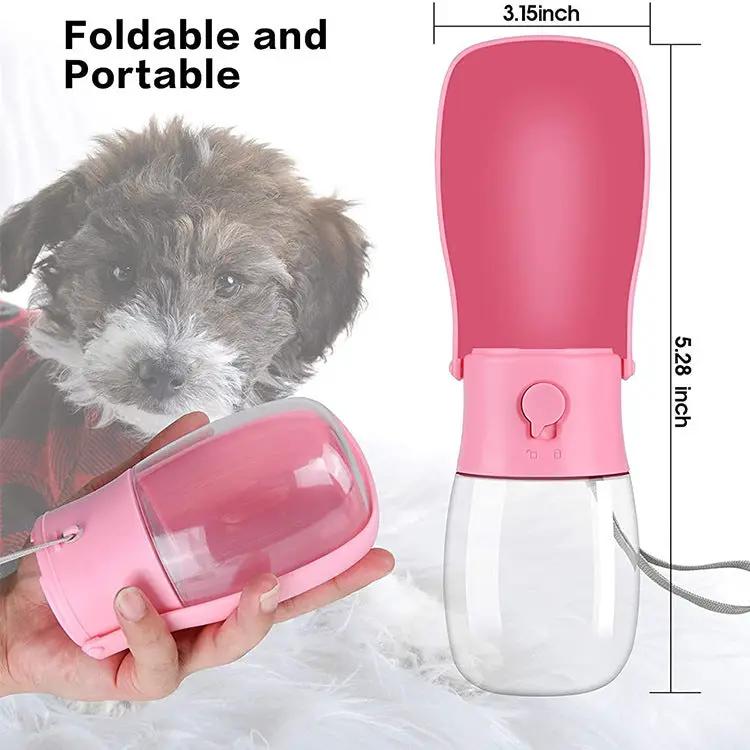 300ML Dog Out Drinking Water Bottle With Filter Element Pet Accompanying Cup Portable Pet Folding Water Cup by eprolo