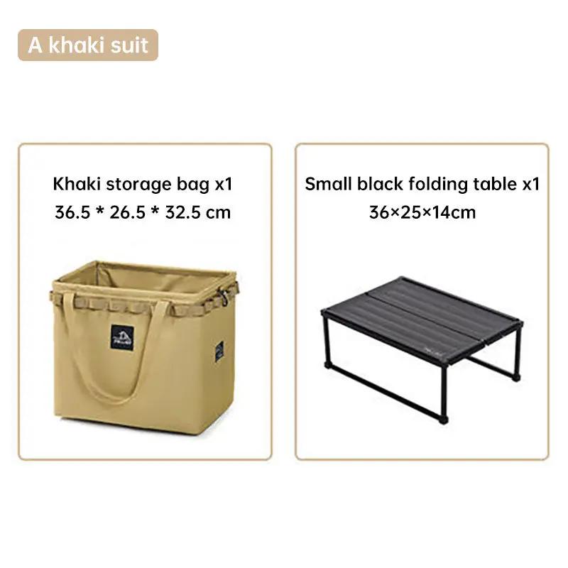 Outdoor Camping Portable Folding Storage Bag Equipment Tent Camping Cutlery Square Organizer Box by eprolo