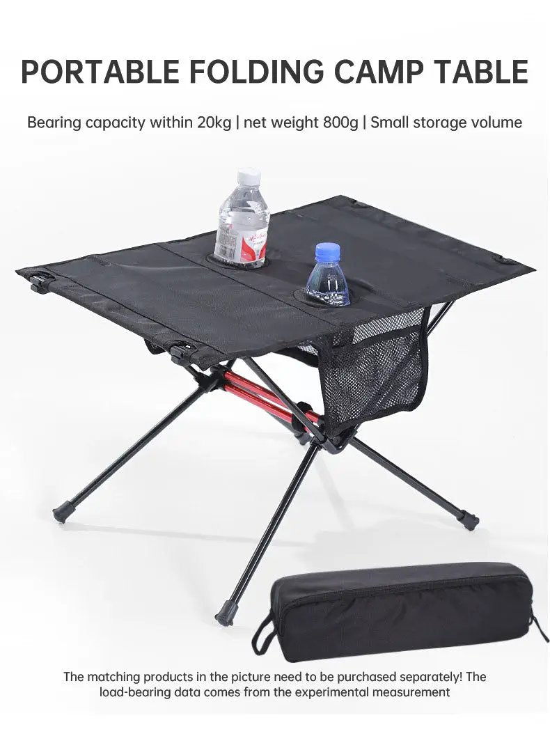 Ultra Light Folding Table Outdoor Camping Camping Car Portable Barbecue Picnic Cup Hole Mobile Phone Bag Small Table by eprolo