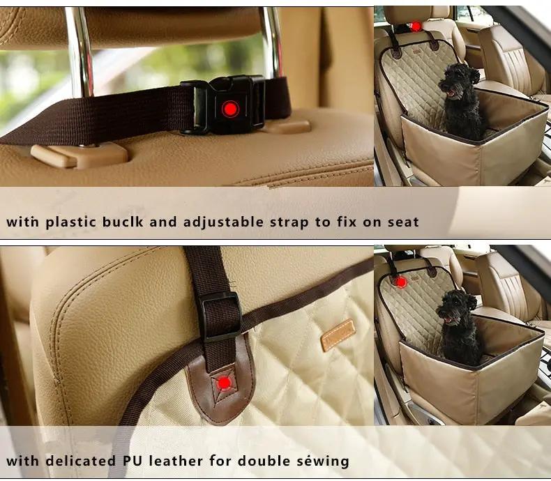 Pet Dog Car Seat Cover Protector Waterproof Vehicle Pet Mat Blanket Foldable Pet Dog Car Carrier Basket Safety Single Seat Bag by eprolo