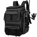 Fishing Backpack with Rod Holder, Tackle Organizer Box & Hiking Storage by eprolo