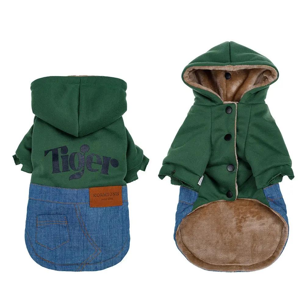 Pet Dog Clothes Warm and Thickened Autumn and Winter Two legged Teddy Bears Pomeranian Schnauzer Small Dog Vest by eprolo