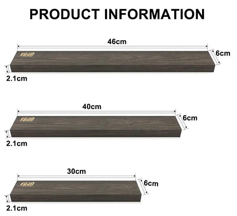 FINDKING Powerful Magnetic Knife Strip Handmade Acacia wood knives Holder Wall Mount Block by eprolo
