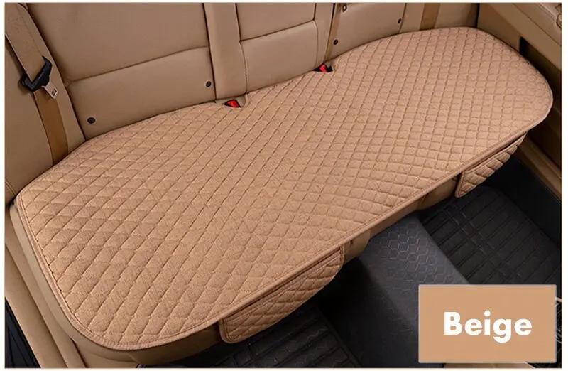 Flax Car Seat Cover Four Seasons Front Rear Linen Fabric Cushion Breathable Protector Mat Pad Auto accessories Universal Size by eprolo