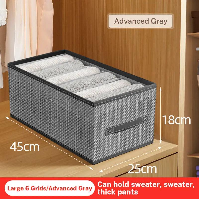 Closets Clothes Organizer Pants Jeans Storage Box Cabinet Drawer Organizer Underwear Socks T-Shirt Wardrobe Storage Organizers by eprolo