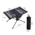 Ultra Light Folding Table Outdoor Camping Camping Car Portable Barbecue Picnic Cup Hole Mobile Phone Bag Small Table by eprolo
