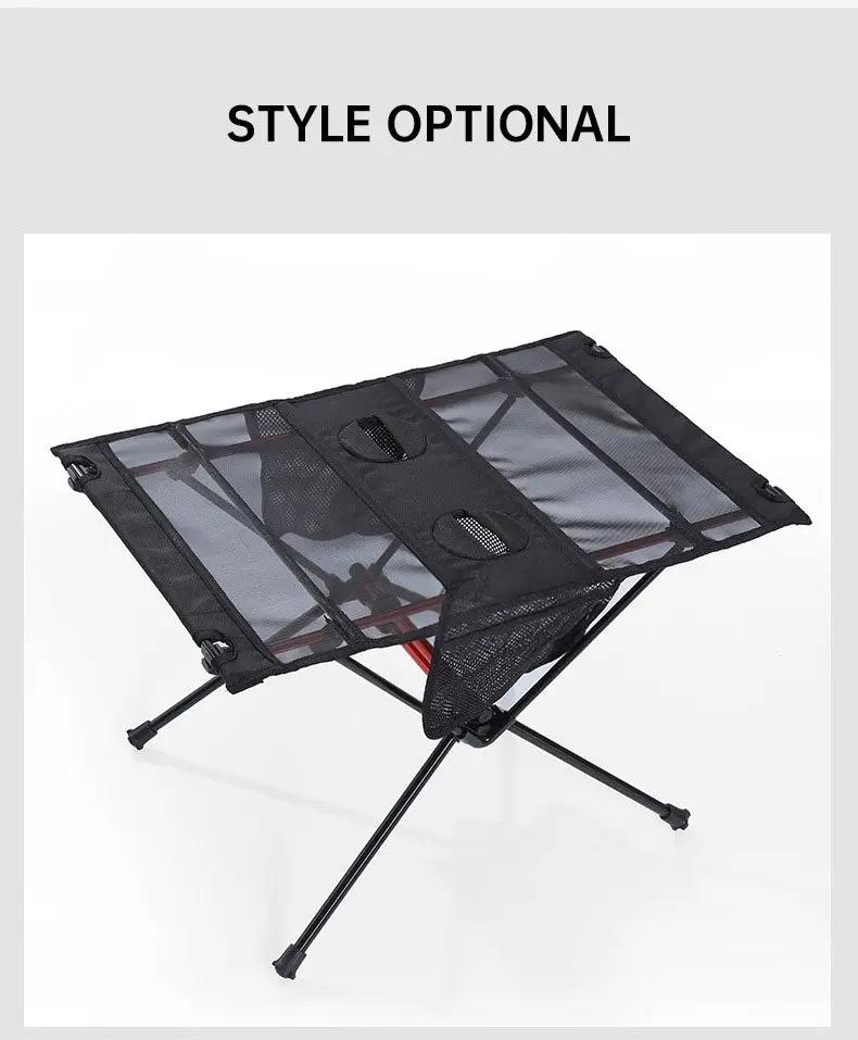Ultra Light Folding Table Outdoor Camping Camping Car Portable Barbecue Picnic Cup Hole Mobile Phone Bag Small Table by eprolo