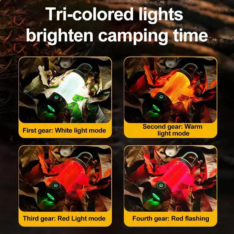 Multi functional outdoor camping light, portable strong light flashlight, rechargeable mini retro camping atmosphere light by eprolo