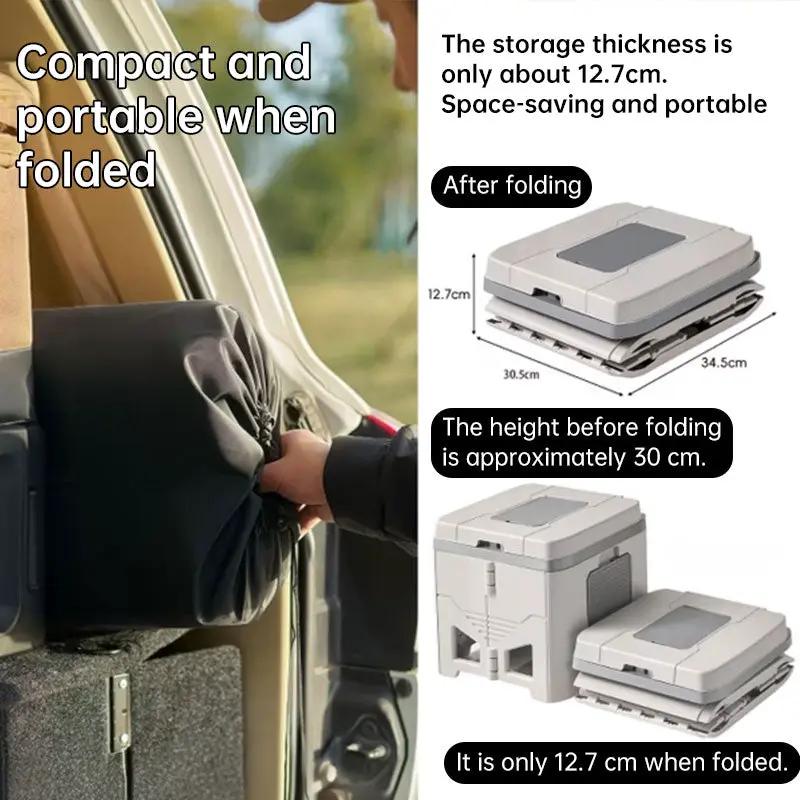 Foldable Portable Toilet for Car & Camping - Emergency Outdoor Stool with Odor-Proof Design, Adult Travel Toilet by eprolo