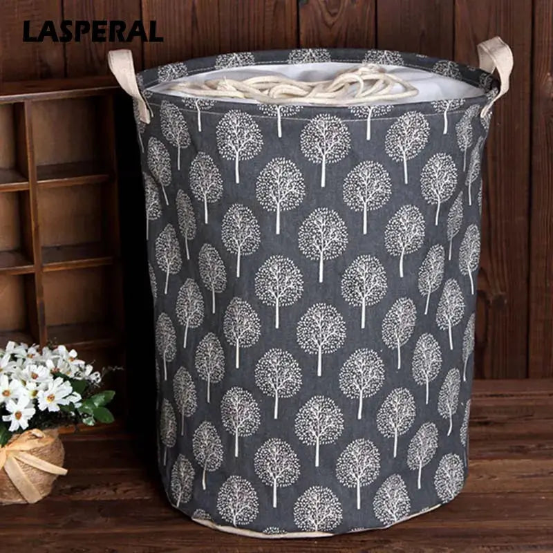 35cmx45cm Folding Drawstring Port Dirty Clothes Laundry Basket For Toy Clothing Storage Bucket Laundry Organizer by eprolo